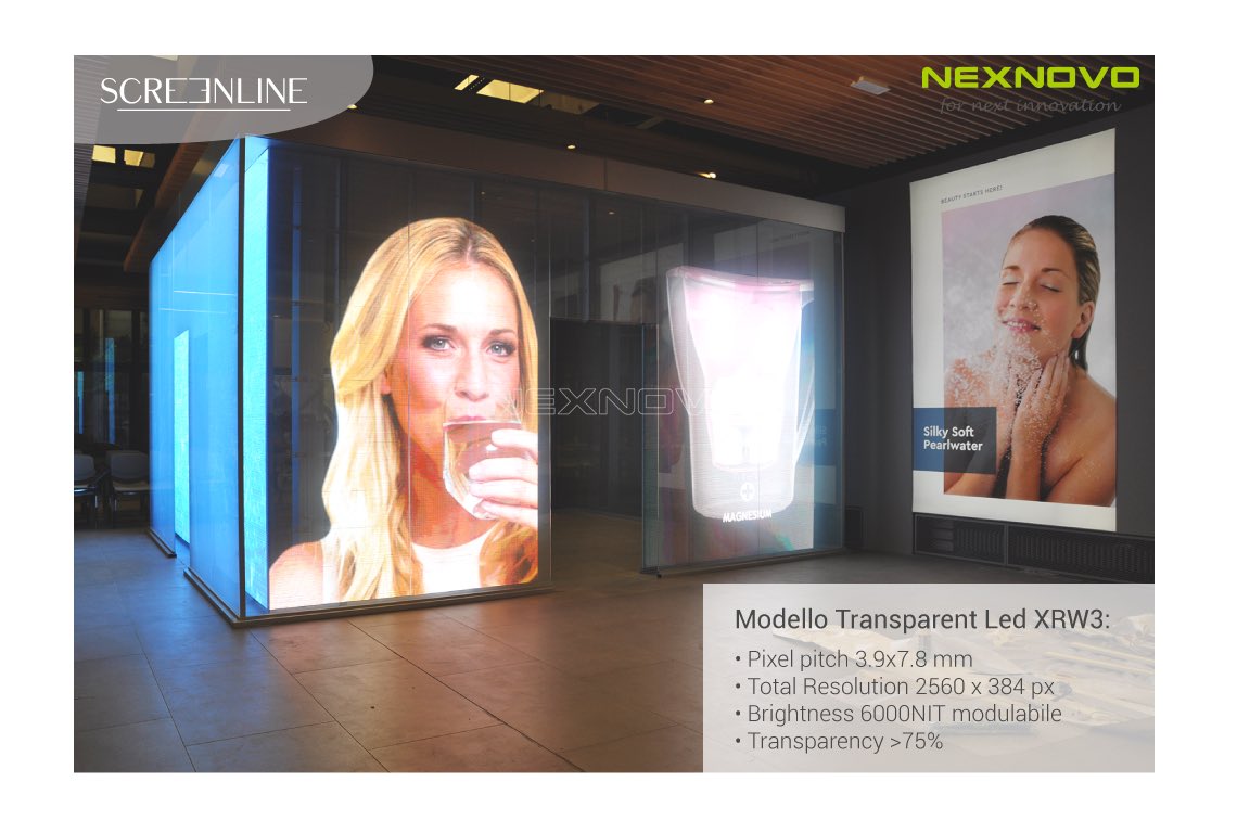 nexnovo's tweet image. Thanks to SCREENLINE,NEXNOVO XRW3 contributed to eye-catching transparent advertising cube in Milan showroom to strenghthen the brand awareness.#screenline #Transparent #nexnovo