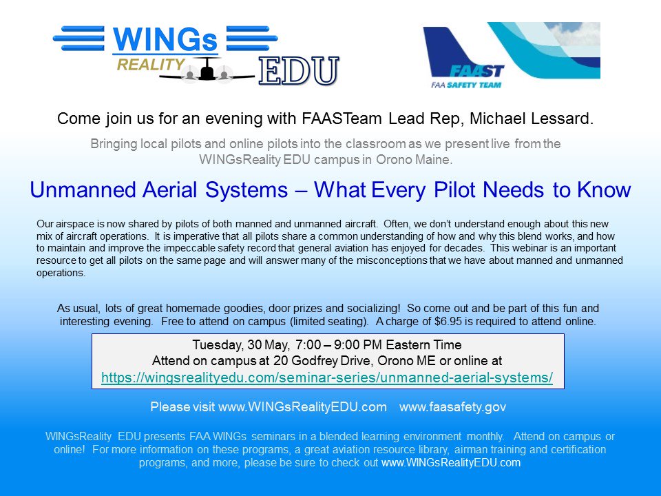 WINGsRealityEDU's tweet photo. FAA WINGs Webinar, Runway Incursions - Putting it All on The Line - https://t.co/5RDoubQAgu https://t.co/TzOrxJf9Li