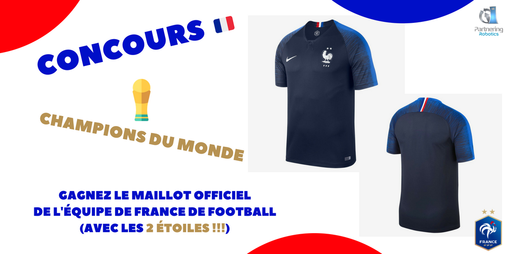 Diya_One's tweet photo. #DiyaOne, robot supporter #1 de l'#EquipeDeFrance 👍
#Concours #ChampionsDuMonde 🏆
Tentez de gagner le maillot officiel de l'@equipedefrance avec les 2 étoiles ⭐⭐
🔁 RT + Follow @Diya_One / @rameshcaussy
🚀 Fin le 06/08 https://t.co/jXaFf7Vj7L