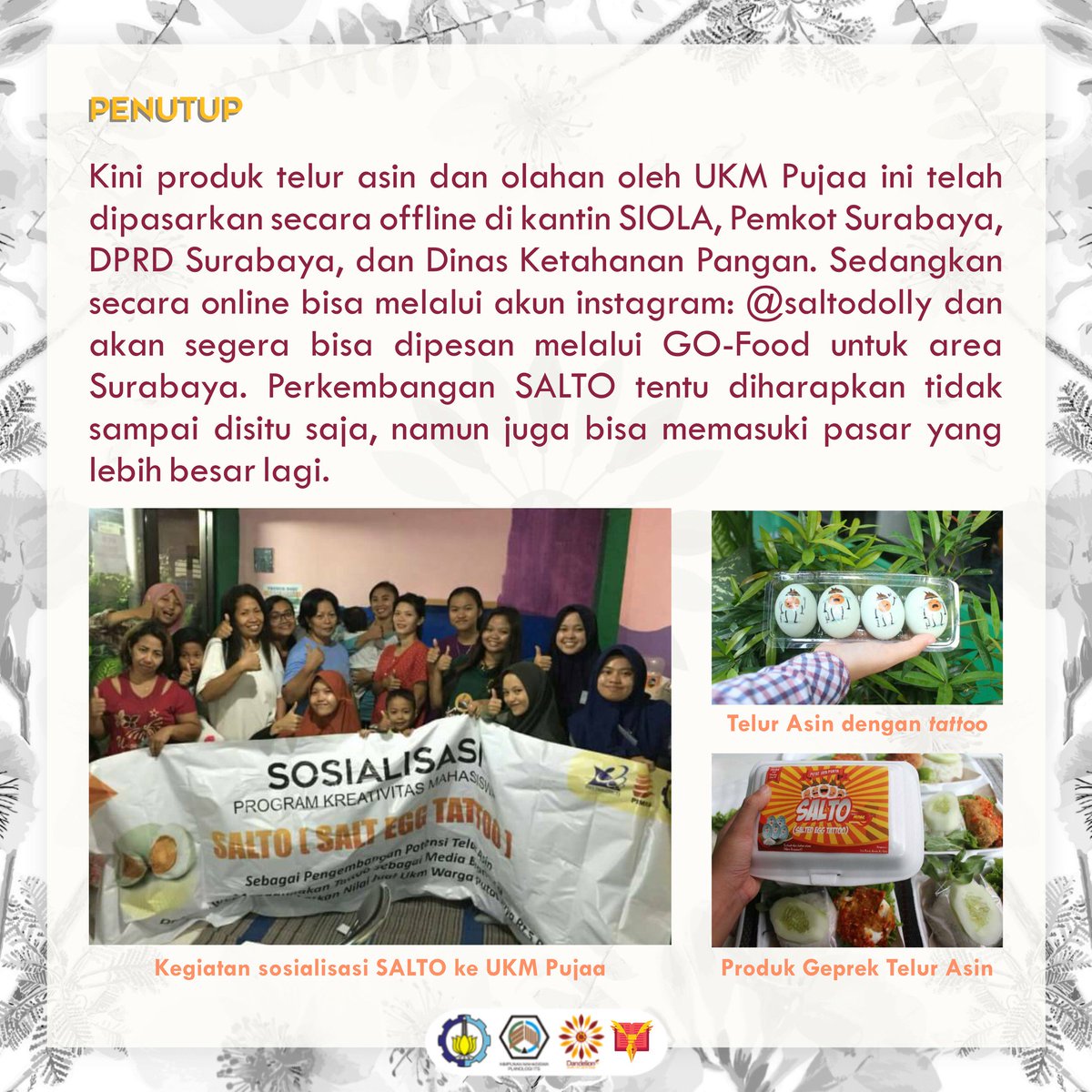 hmplITS's tweet image. [SCIENTIFIC PROJECT]

Halo sobat perencana!

Yuk kepoin ide PKM-M terdanai yang digagas oleh teman-teman kita. Gimana? Itung-itung membantu buat ide karyamu selanjutnya.

#ScientificProject
#KabinetDandelion
#HMPLITS
#ITSSurabaya