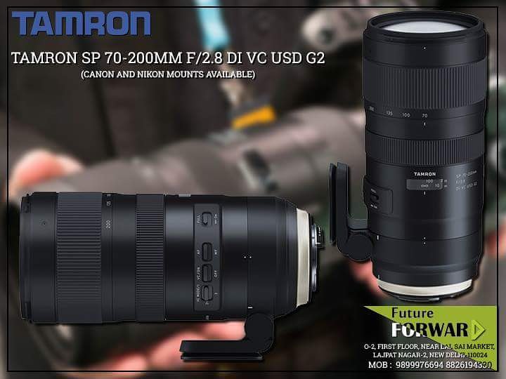 futureforwardDL's tweet photo. Tamron SP 70-200mm f/2.8 Di VC USD G2
Both Canon &amp; Nion Mounts Available

Now In Stock !!
Buy Now..Hurry !! For more details call :
Santa - 8826194330 Mukesh - 8800047124
#photographer #photography #tamron70_200f2_8 #hurry_hurry_hurry https://t.co/STWP953T5b