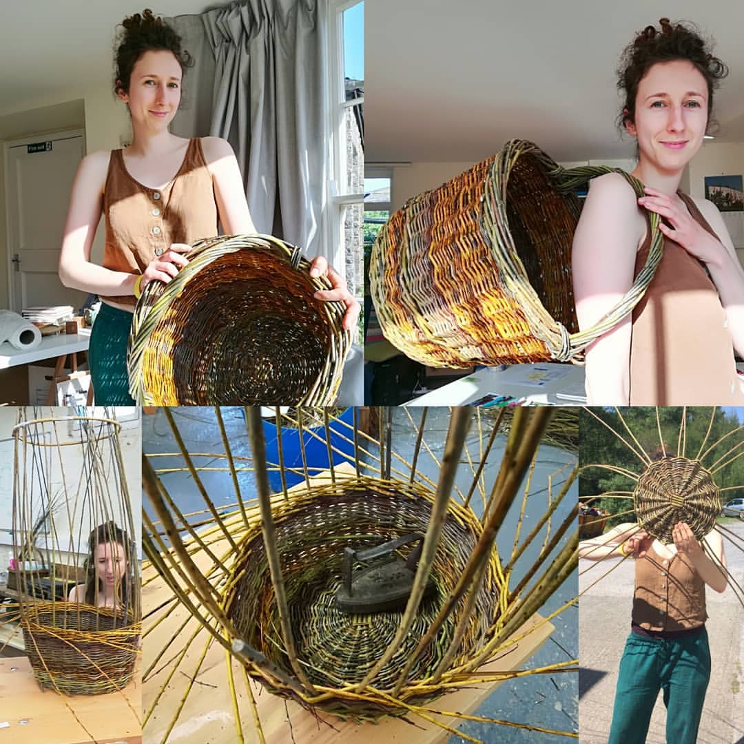 Learn from an award-winning Maker! Originally trained in woven textiles, Hilary Burns weaves sculptural baskets with traditional techniques using her own grown willow, and hazel, oak and ash which is harvested locally to her studio in Devon.