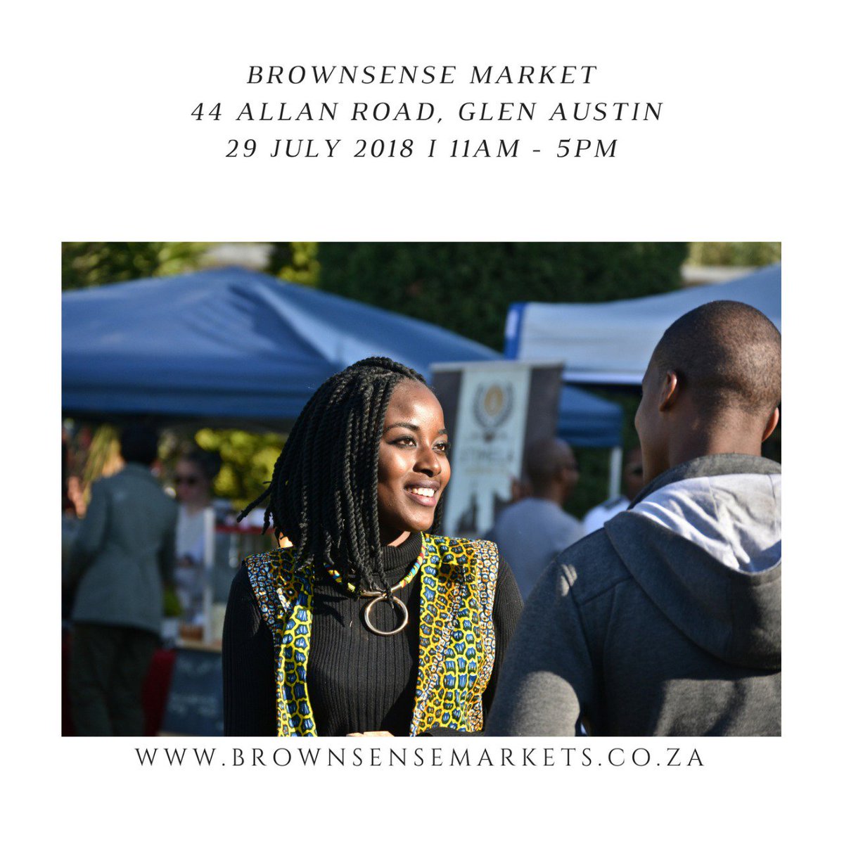 brownsense's tweet photo. And the conversations are great too.

BrownSense Market, 29 July at 44 Allan Road, Glen Austin, Midrand from 11am - 5pm.

#circulatetherand #brownsensemarket https://t.co/nFMMzspyhg