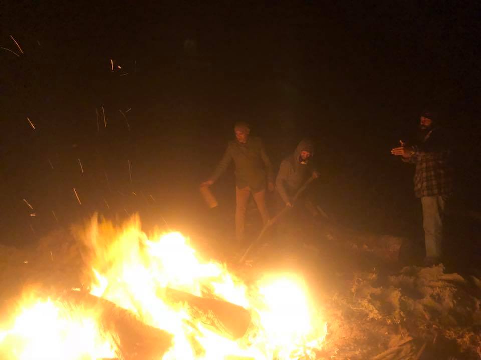 Late night Kup Marri preparations. Thanks for your hard work you fullas,  it was all worth it when the delicious feed came out of the ground oven next morning feeding over 500 people at our Cultural Fire Day National #Indigenous Fire Workshop 2018