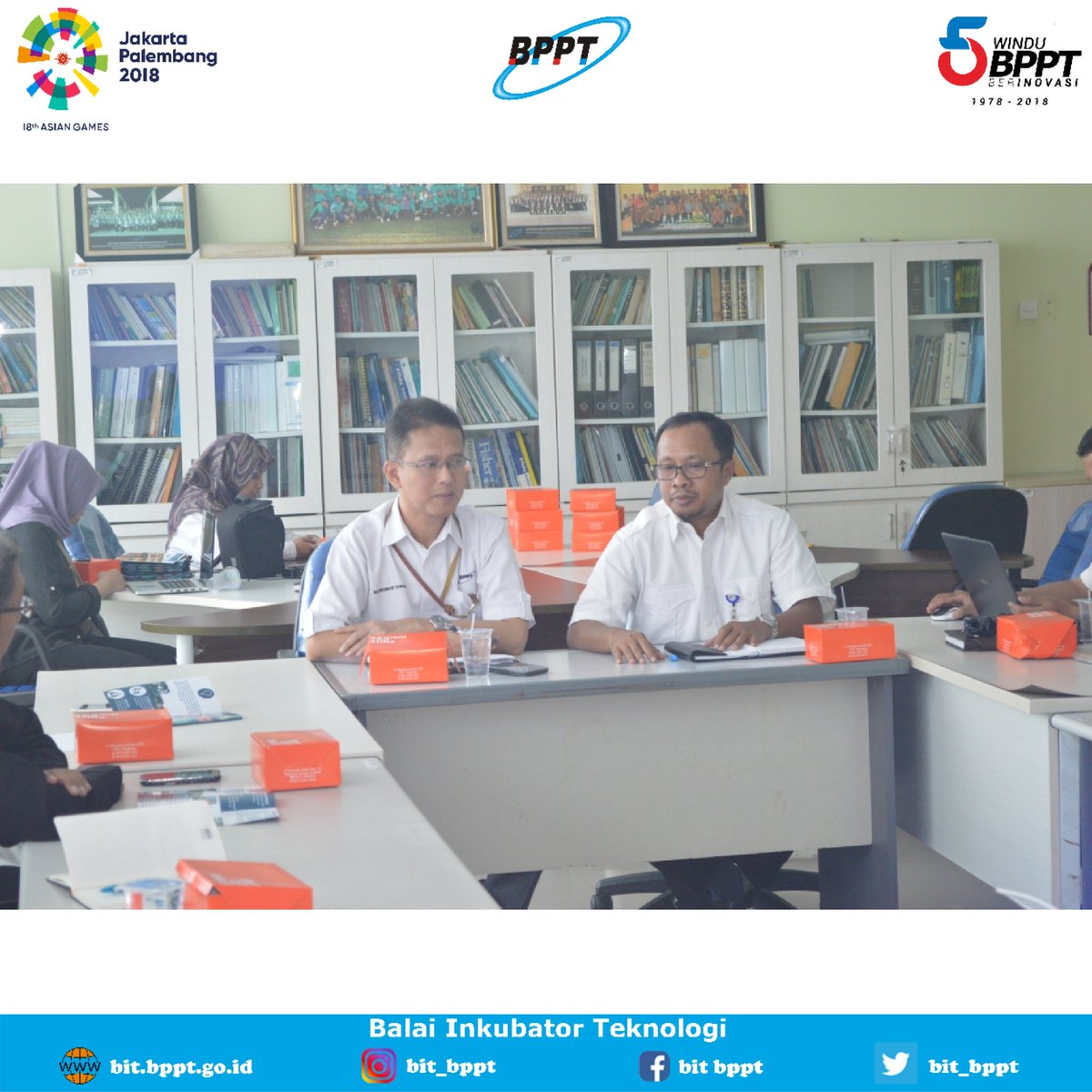 bit_bppt's tweet image. 16 Juli 2018, Balai Inkubator Teknologi mengadakan roadshow sosialisasi inkubasi untuk Deputi Bidang Teknologi Pengembangan Sumberdaya Alam @tpsa_bppt @bppt_ri di Gedung 810 (Geostech) @puspiptek. 
#bppt #bppt_ri #bitbppt #inkubatorteknologi #technologyincubator #roadshow