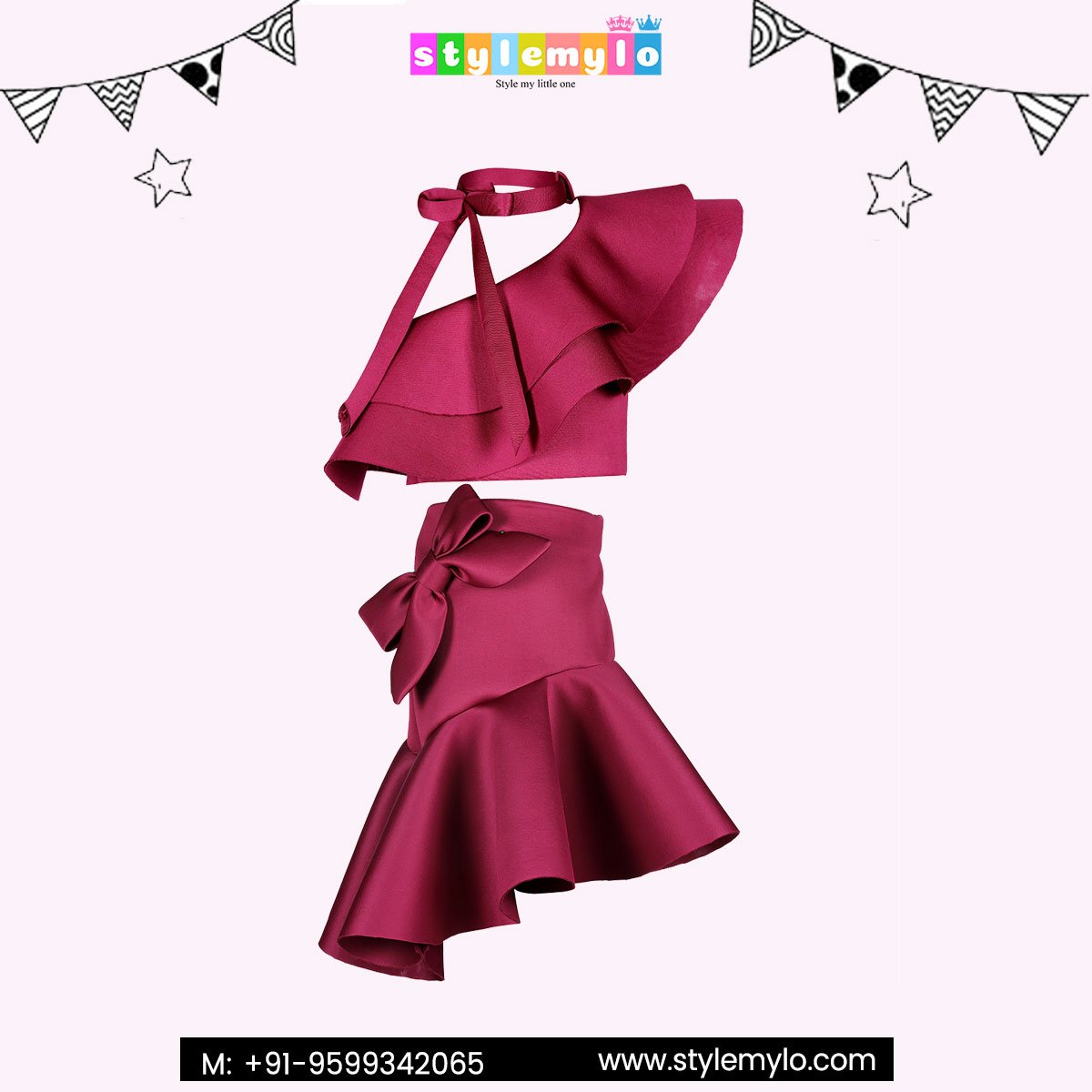 stylemylo's tweet photo. We love dressing up kids with the latest fashion trends for them. Shop the stylish new variety of crop top dresses for girls from https://t.co/9fQZgrVbjp

#childrenfashion #kidsfashionblog #Style #KidsWear #Partywear #Trendy #Croptops #Littlegirls #stylish #Stylemylo #ootd https://t.co/78GlAU0wVY