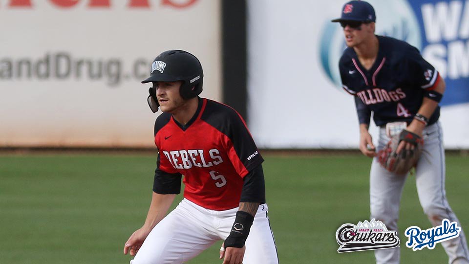MiLB's tweet image. Have a day Kyle Isbel (@kyleisbel_5). 

The #Royals third-round Draft pick went deep twice and collected four RBIs during the second four-hit game of his brief career with @ifchukars. atmlb.com/2LbX0Ap