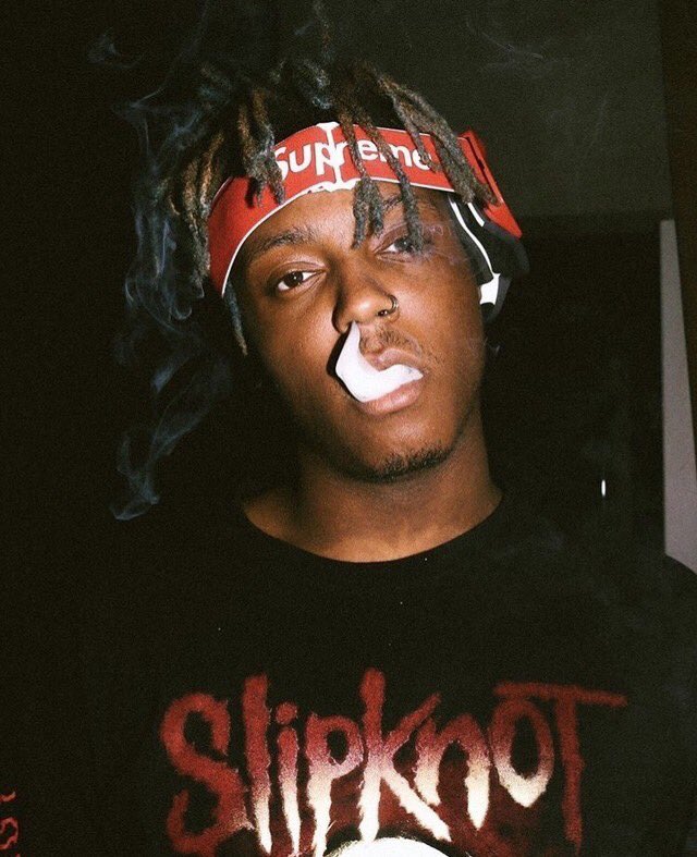 juice wrld wearing supreme