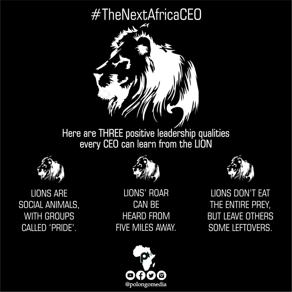 PolongoMedia's tweet photo. Hello #PolongoCommunity, don't go about roaring like a #Lion until you know why they have this unique quality and others. #9jaGoBeta https://t.co/fbICdirYQA