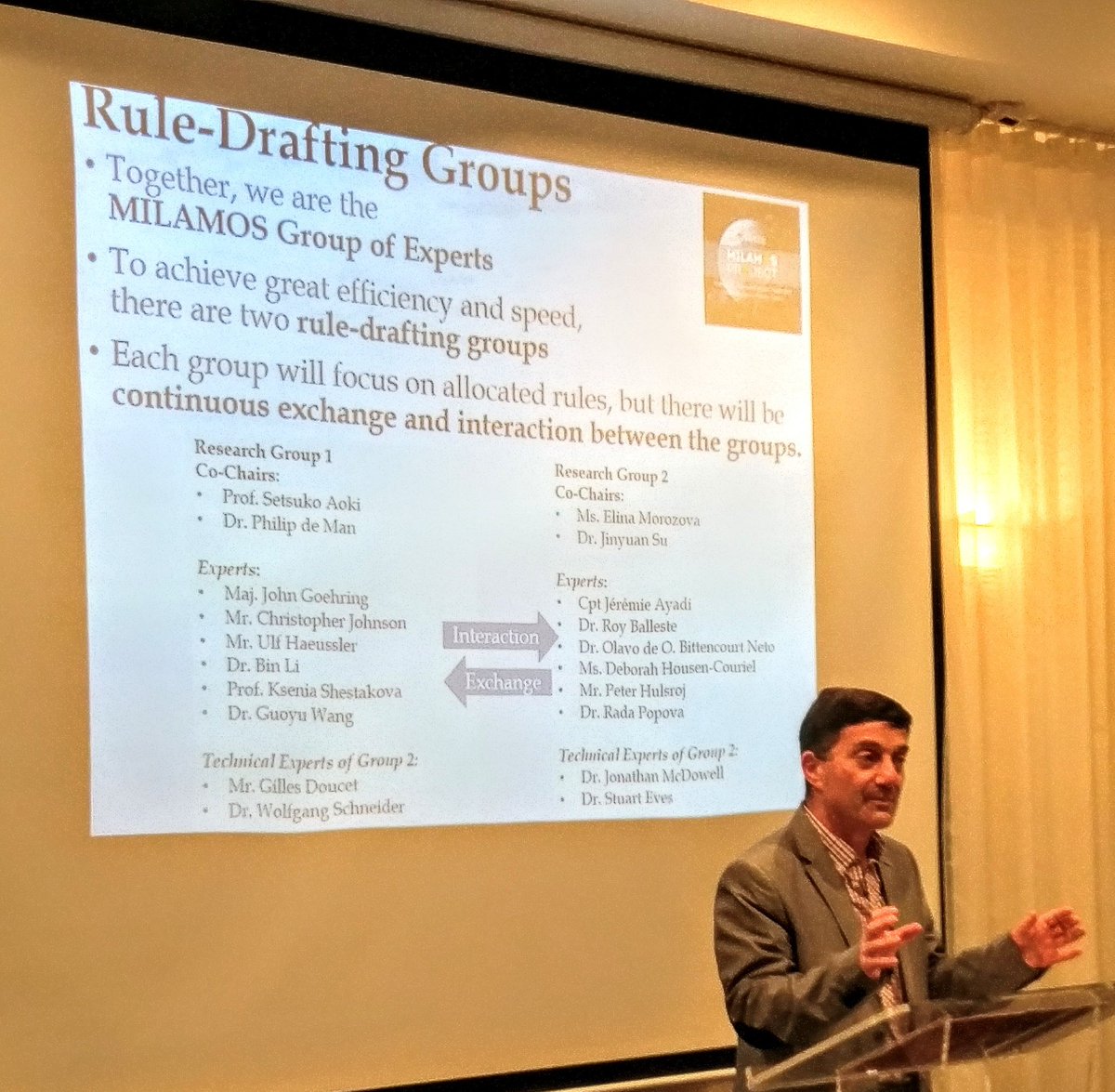 McGillManual's tweet photo. From 10-14 July, #MILAMOS #GroupofExperts discussed dozens of #lexlata rules, ranging from the concept of the #launchingState, non-appropriation and legality of the placement of weapons in #outerspace. The #McGillManual will go a long way to clarify customary #lawsinspace https://t.co/L8BPISX2GZ