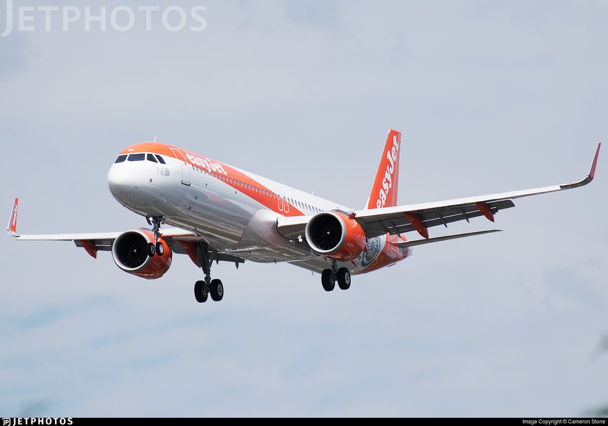 JetPhotos's tweet photo. The first A321neo for easyJet landing in London. https://t.co/zdkqQ8WHOv © Cameron Stone https://t.co/JPNCtt6Gt8