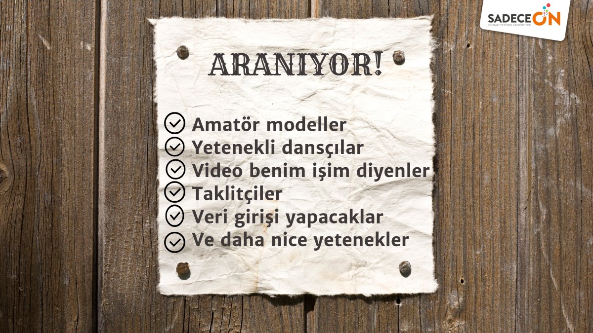 sadece_on's tweet photo. Yetenekler aranıyor! #SadeceOn'da en çok ihtiyaç duyulan yetenekleri sıraladık. Hızlı ve kolay bir #gelir modeli arıyorsanız, sınırım hayal gücümün eriştiği yerdir diyorsanız es geçmeyin. https://t.co/LSFQ9b8o3J https://t.co/X11StuOTrZ
