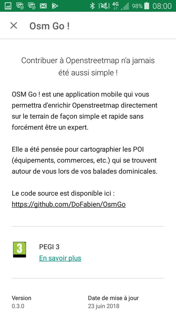JLZIMMERMANN's tweet photo. Petite découverte du jour, une application d'édition de POI #OSMgo qu'on peut télécharger sur Android. https://t.co/8cA3kmBEhx Bientôt des outils pour faire du jardinage plus fin. @PanierAvide @OSM_FR @jawgio @openstreetmap @XDurang @osm @OSMPACA @CRIGEPACA @CeremaTIC @OpenPACA https://t.co/aVf2GndHuB