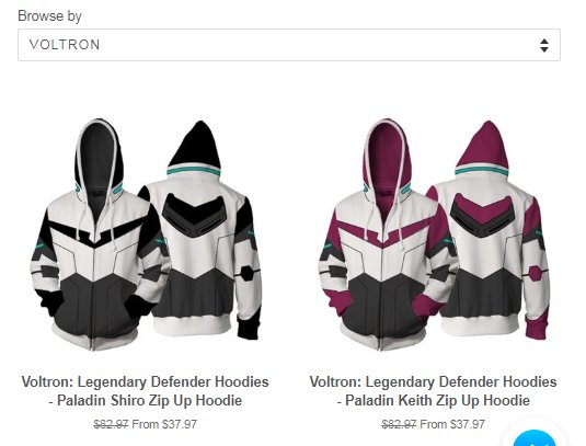 voltron paladin hoodie