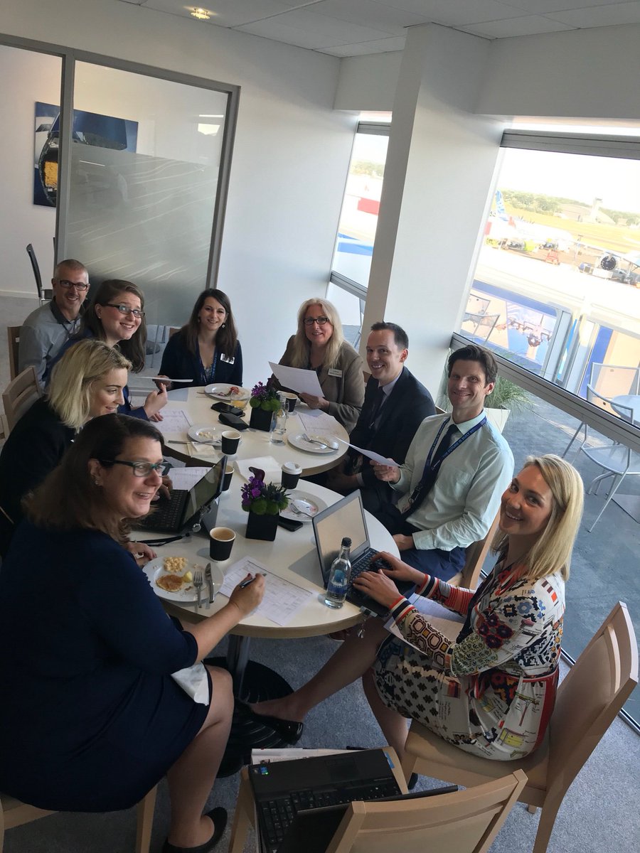 carohutcheson's tweet photo. Good morning from Day 2 @FIAFarnborough. Planning the day and all the stories to tell! Follow @Boeing for more on the future of travel and transport today. #BoeingFIA https://t.co/Jw8trl1dTF