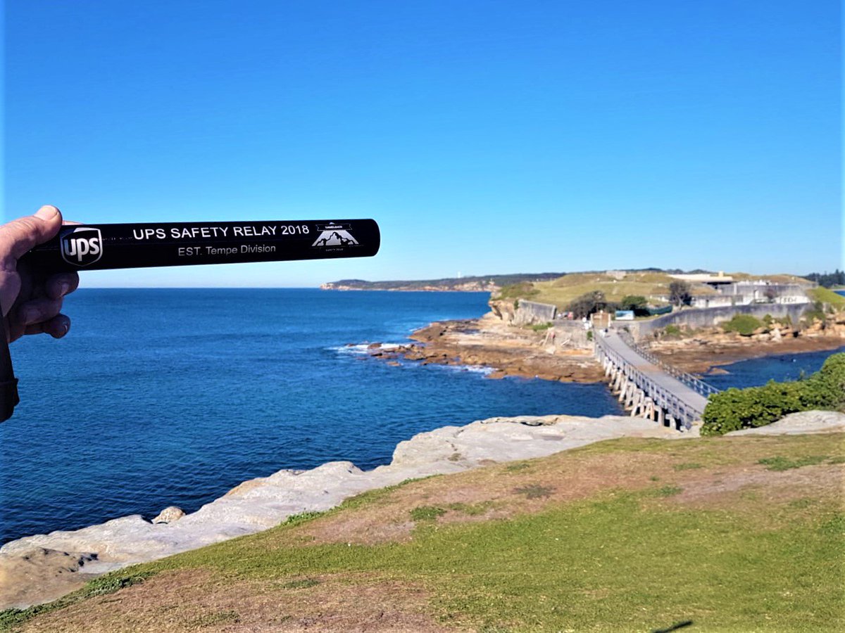 sstroner_au's tweet photo. Day 2: The #UPSSafetyRelay baton went out with Sydney delivery driver, Jason. Showcasing one of Sydney's picturesque landmarks. Bare Island, where #MissionImpossible2 was filmed. 

Luckily our drivers are much safer on the road than #EthanHunt! @UPSers @UPS_Asia @UPStempe https://t.co/4frUHKp0E3