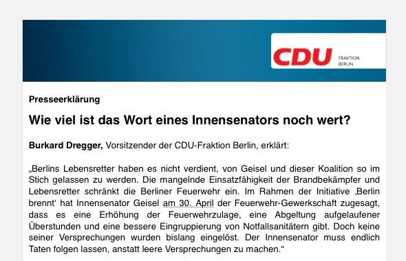 OlafWedekind's tweet photo. Wie viel ist das Wort eines Innensenators noch wert? #rr2g #berlinbrennt @falkone1 https://t.co/VaYq4ffLWi