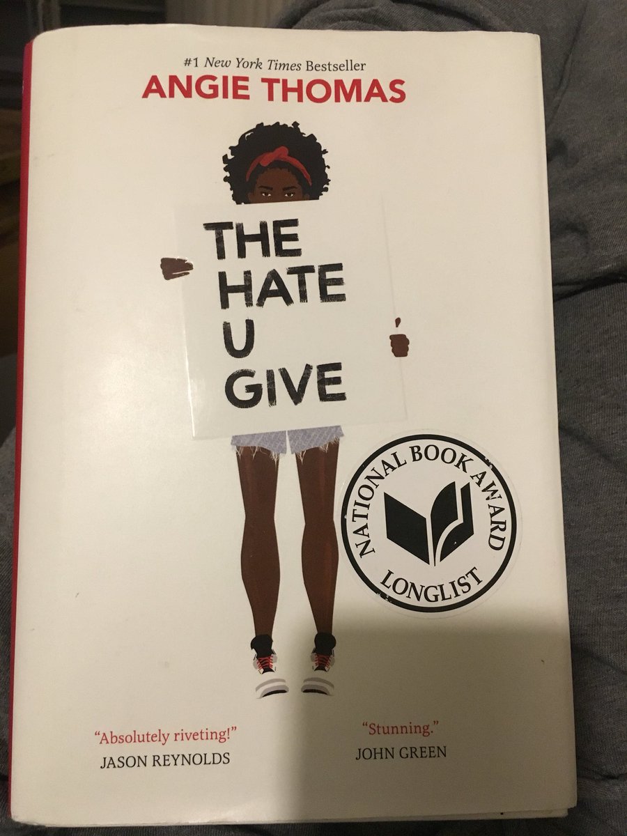ashley_runco's tweet photo. I know I am way late here &amp; I’m only 170 pages in but @TheHateUGive should be required reading in high school. I’m captivated. https://t.co/f8cHv6hBoT