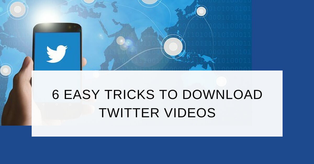 6 Easy Twitter Video Downloader Apps/Tools/Extensions and Tricks that will never fail you! bit.ly/2tk49Ek

#twittermarketing #videodownloads