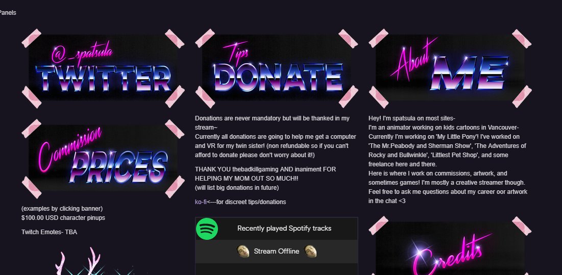 Twitch Banner Fonts