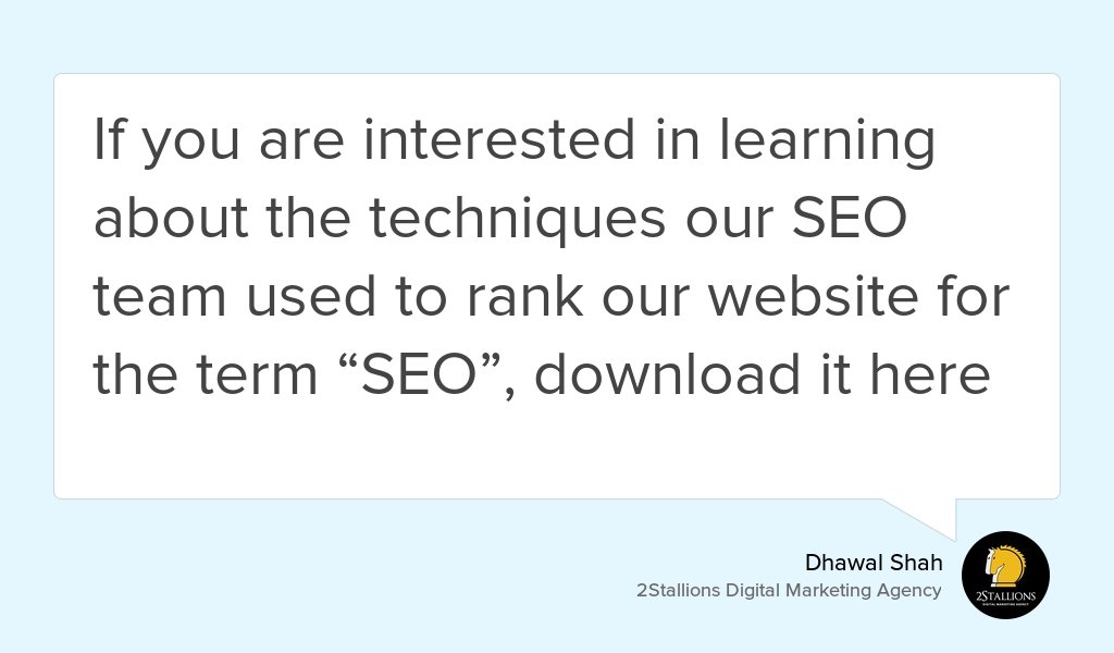 2Stallions's tweet photo. "There is no resting on your laurels when it comes to SEO, and staying on the 1st page...." https://t.co/RRt2lK73N9 #Seo #Google #casestudy #digitalmarketing #webtraffictips #Digital https://t.co/JnUEVAYOQw