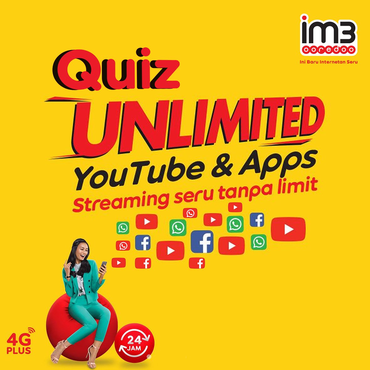 KAWANIM3's tweet photo. Tebak jumlah logo youtube pada gambar terlampir. Dapatkan Voucher pulsa 25k. Caranya gampang :
1. FOLLOW @IM3OoredooTBI &amp; @Im3Ooredoosumatera
2. LIKE &amp; Jawab pertanyaan di kolom komentar
3. Tag 5 temanmu untuk ikutan kuis
Periode 17-20July 2018 https://t.co/6DZ4a26Hn7