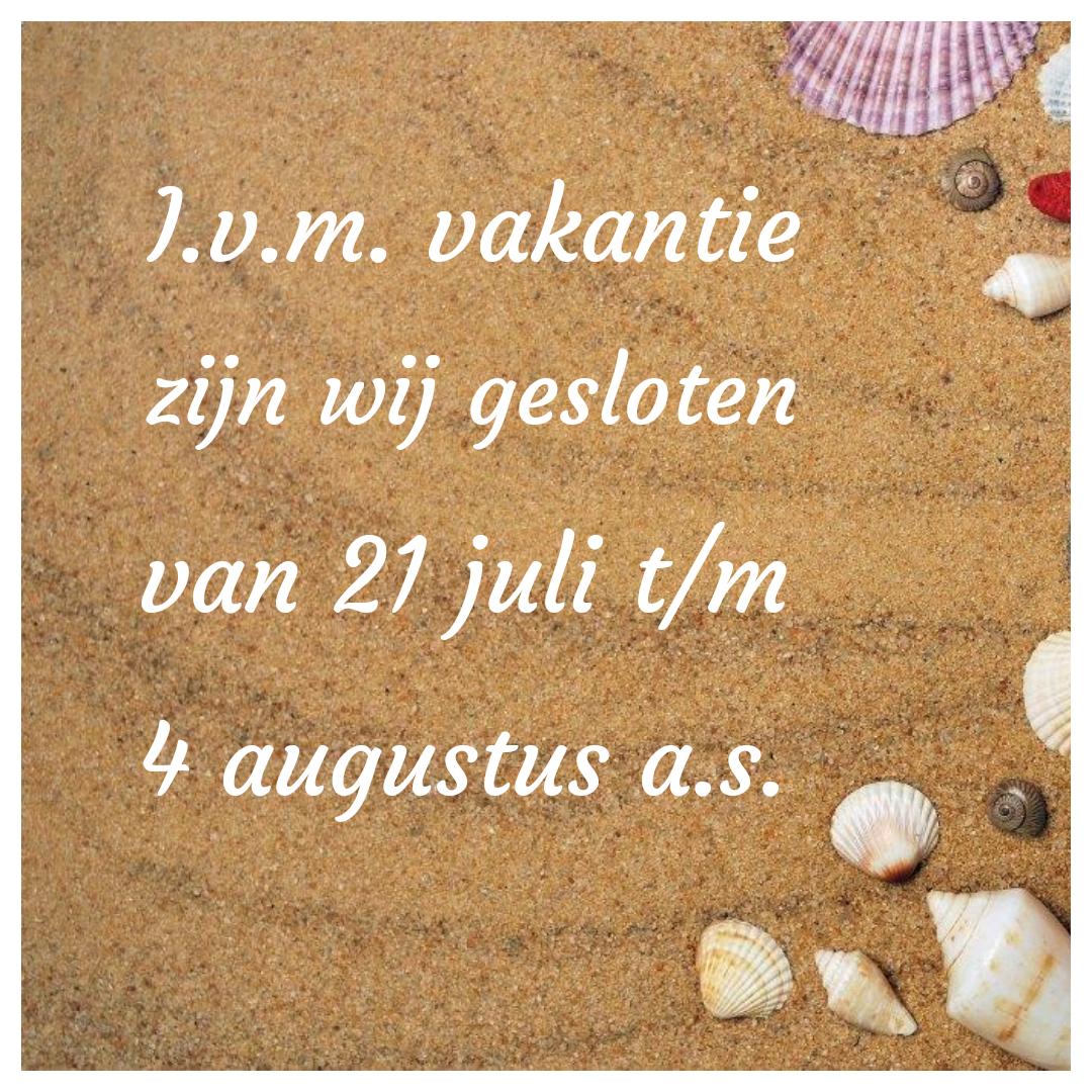 Maandag 6 augustus a.s. zijn we vanaf 11.00 uur weer geopend met een mooie voorraad verse bloemen!