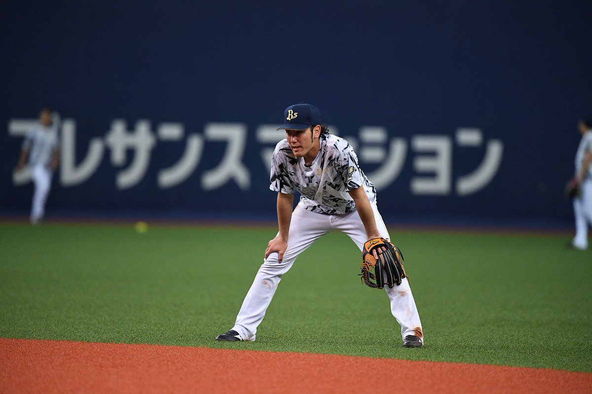 オリックス バファローズ 今日の試合前練習より 選手たちが Bs夏の陣18 コンセプトtシャツを着用 斬新なダイヤモンド柄の中に さりげなく10年目を意味する X がデザインされています 近日発売予定 お楽しみに Bs18 プロ野球 Npb Orix