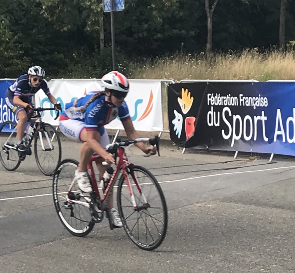 Start of INAS World Cycling Championships women’s road race <a href="/globalgames19/">Global Games 2019</a> @INASsport <a href="/SportIncAus/">Sport Inclusion Aus</a>