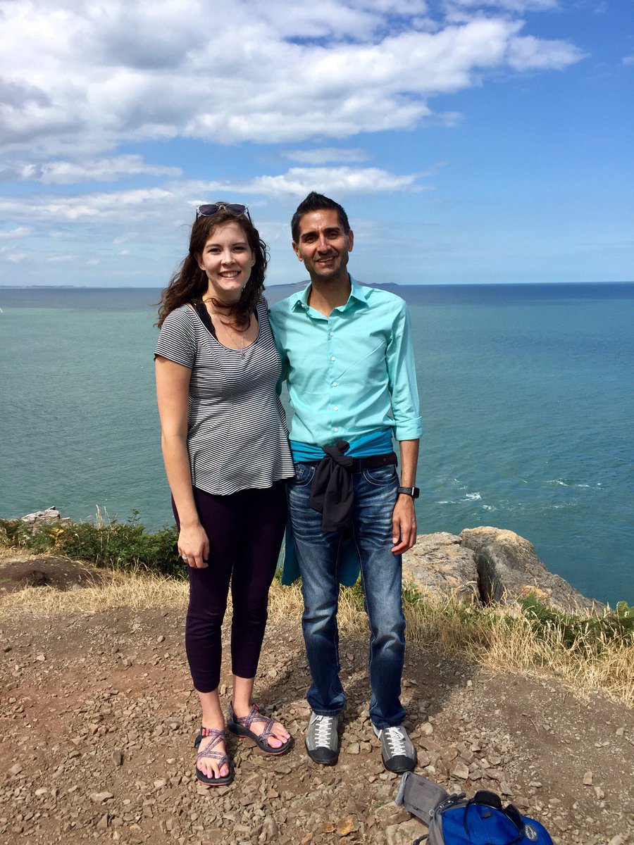 SwinderAbroad's tweet photo. Representing K-State at the World Educators conference In Dublin with @CelesteBartels...took the time to visit Howth and leave some Wildcat paw prints...👍 https://t.co/r9dzZXyhgJ