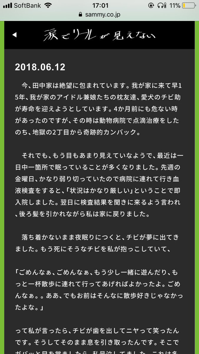 ktmmmmm1's tweet photo. Ryoさんのコラムめっちゃ涙出た。
自分の飼ってる犬ももっと大切にしようと思った。
犬がテーマの新曲が出るのも、このことがきっかけでもあるのかなって思う。

Ryoさんの家族と過ごせたチビは間違いなく幸せでしたよ。

@STfDkzP5jdXToWk https://t.co/hCCl5Dekso