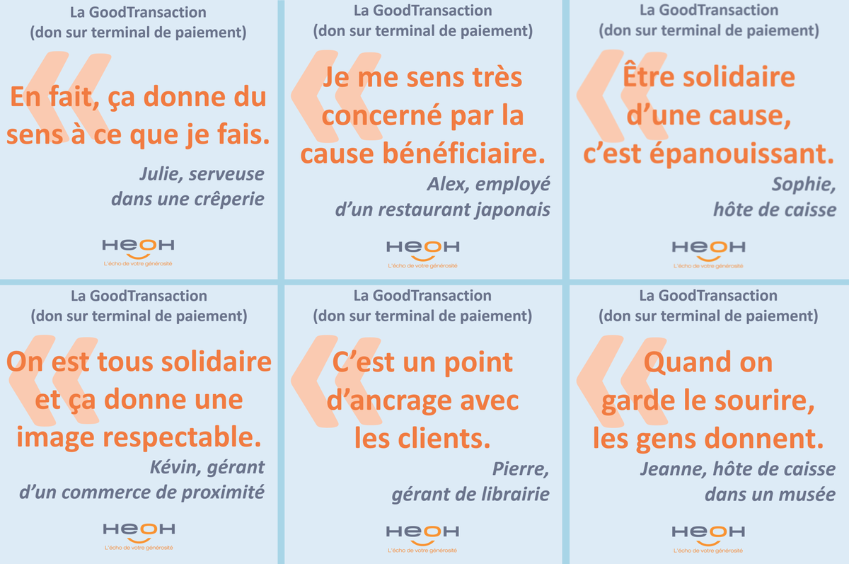 HeoH_'s tweet photo. La GoodTransaction, pour vous, c'est quoi ?
Nous avons posé la question aux gérants et employés qui la proposent dans leur commerce.
#PostiveImpact #GoodTransaction #HeoH #ActeurDeLaGénérosité #CommerçantEngagé https://t.co/38cNqlqocA