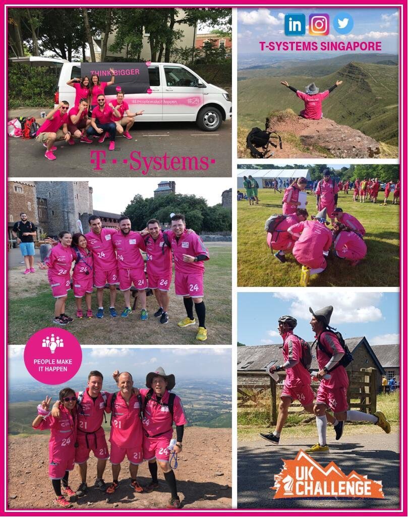 tsystemssg's tweet photo. T-Systems Singapore participated in the UK Challenge 2018 as part of the Global Team! they conquered different challenges and obsticles and proved to team work makes the dream work.
#tsystemssg #UKchallenge2018 #Peoplemakeithappen #Teamworkandcollaboration #ProudtobeT https://t.co/kTRIploE02