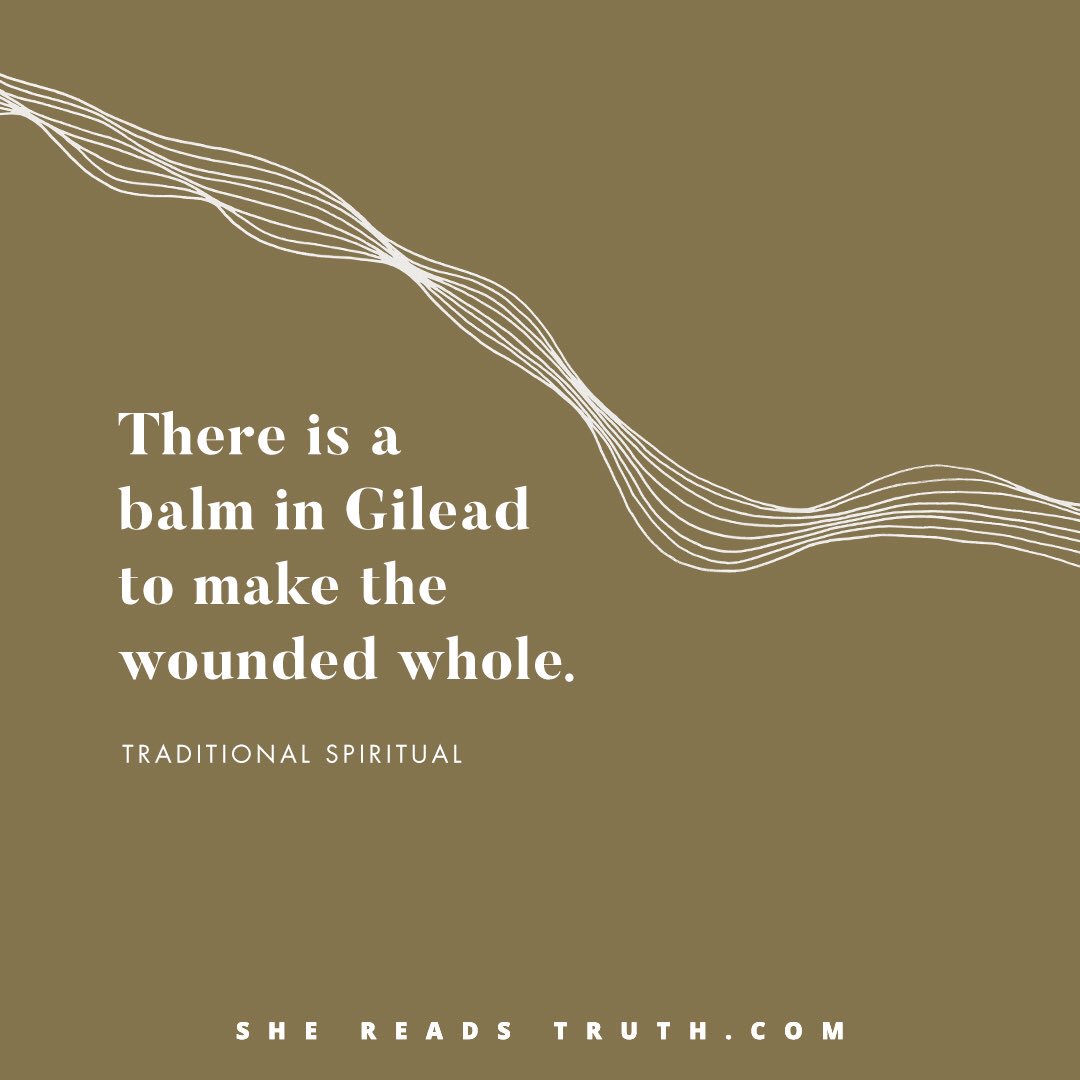 sandsbk's tweet photo. s there no balm in Gilead?
    Is there no physician there?
Why then is there no healing
    for the wound of my people?
-Jeremiah 8:22 https://t.co/AvmuiYoBwQ