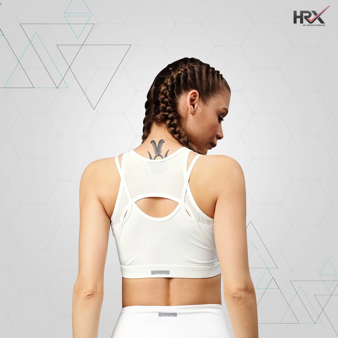 HRX on X: Carry your style every time you workout with #HRX sports bras.  Whether it's edgy backs or it's anti-microbial finish which helps you stay  odour free, we've always got your