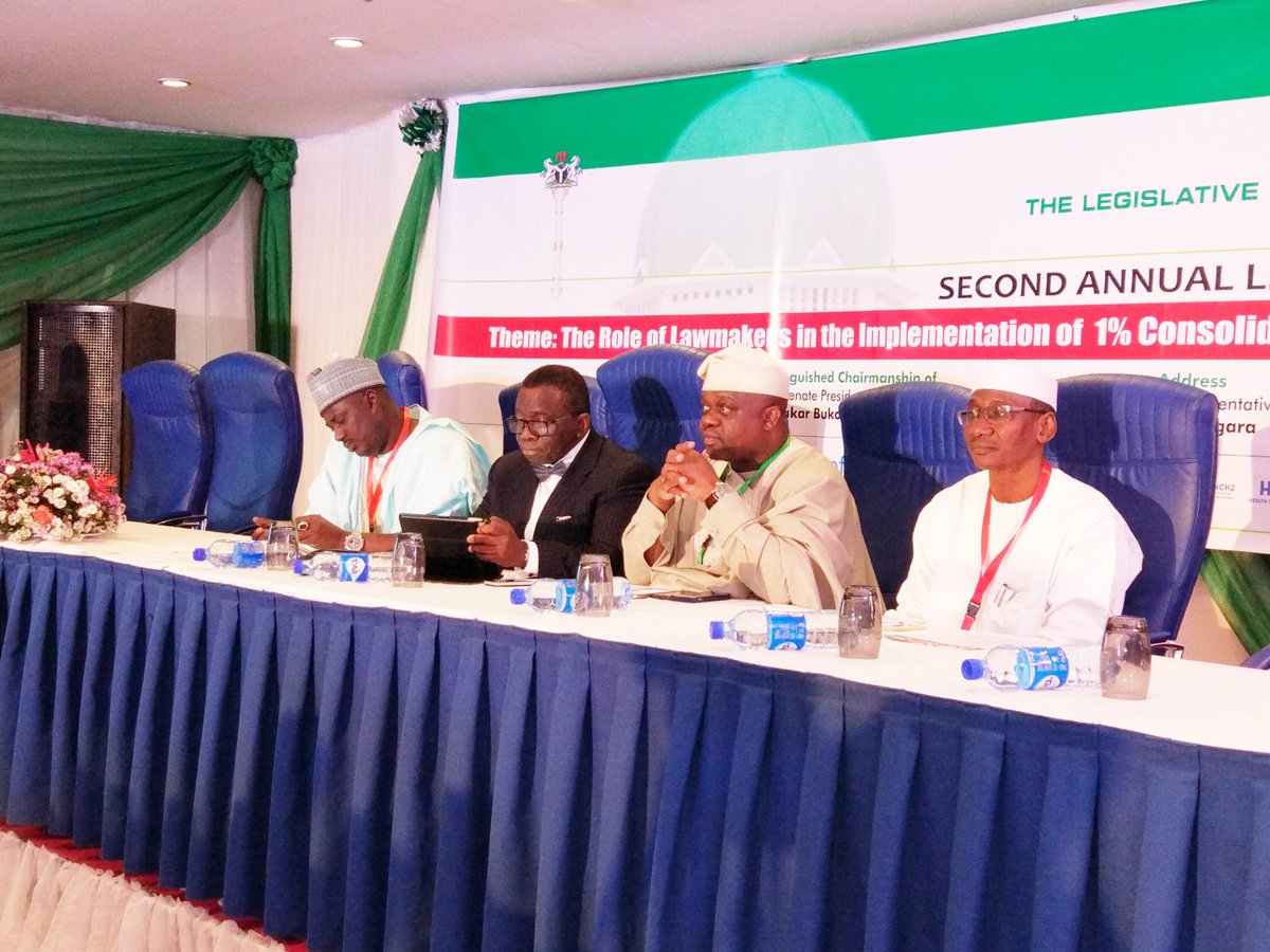 Wavaorg's tweet photo. @Fmohnigeria HMH @IsaacFAdewole speaks at the 2nd @LegNet4UHC Summit on #UHC and Nutrition. The Basic Healthcare Provision Fund #BHCPF should be appropriated as a Statutory Transfer, and not appropriated as a Service-Wide Vote from 2019 #LegNet4UHC #NigFundVaccines #VaccineGoodOh https://t.co/6A4TZw39lu