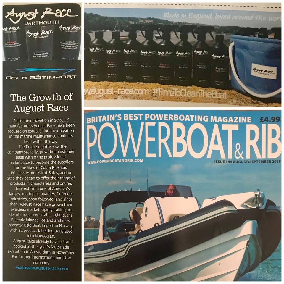 AugustRace's tweet photo. Take a look at page 17 of the latest @PowerboatandRIB to see our steady growth around the world, our most recent overseas distribution partner Oslo Båtimport & our plans for this years @metstrade exhibition #TimeToCleanTheBoat @tradegovuk @britishmarine #ExportingisGREAT https://t.co/6tRZuN0Inb