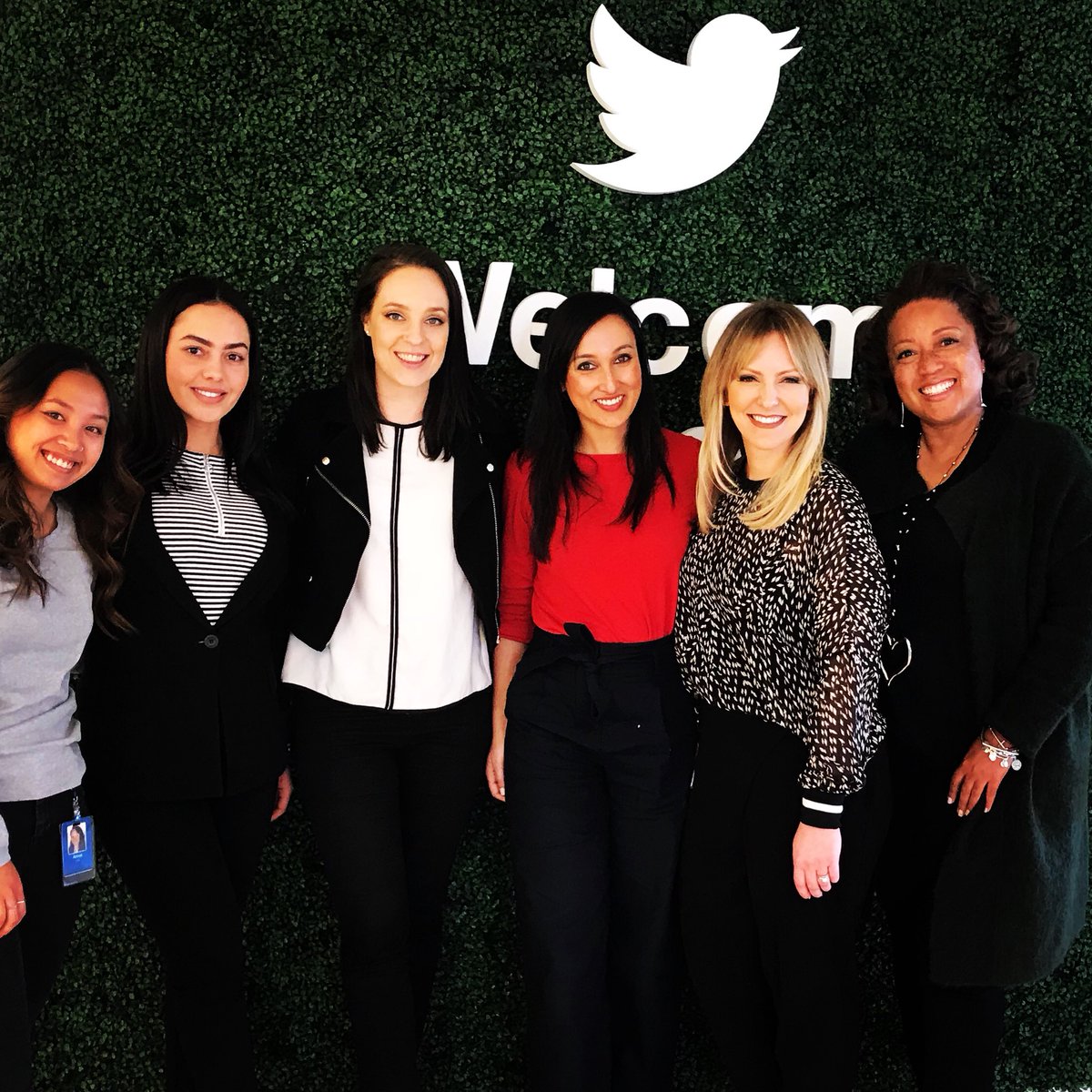 Anna Lee, Cheree Toka, Sally Rugg, Sunita Bose, Kara Hinesley and Candi Castleberry Singleton at Twitter Australia
