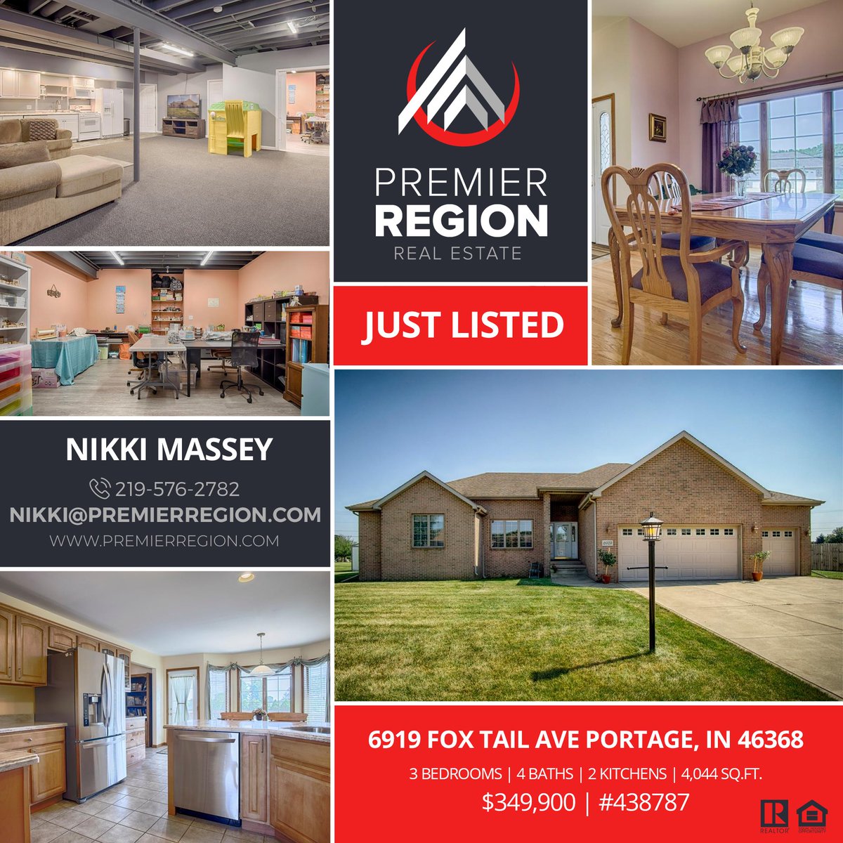 PremierRegionRE's tweet photo. $349,900 | 6919 Fox Tail Ave Portage, IN 46368
Welcome to your dream home! This 3 bedroom, 4 bath ranch is a custom, beautifully maintained home that boasts space to live, laugh, and love. Come see for yourself! 

Visit online: https://t.co/yL6Dr013Gf

#PremierRegionRE #PRRE https://t.co/7xwUMLdvxh