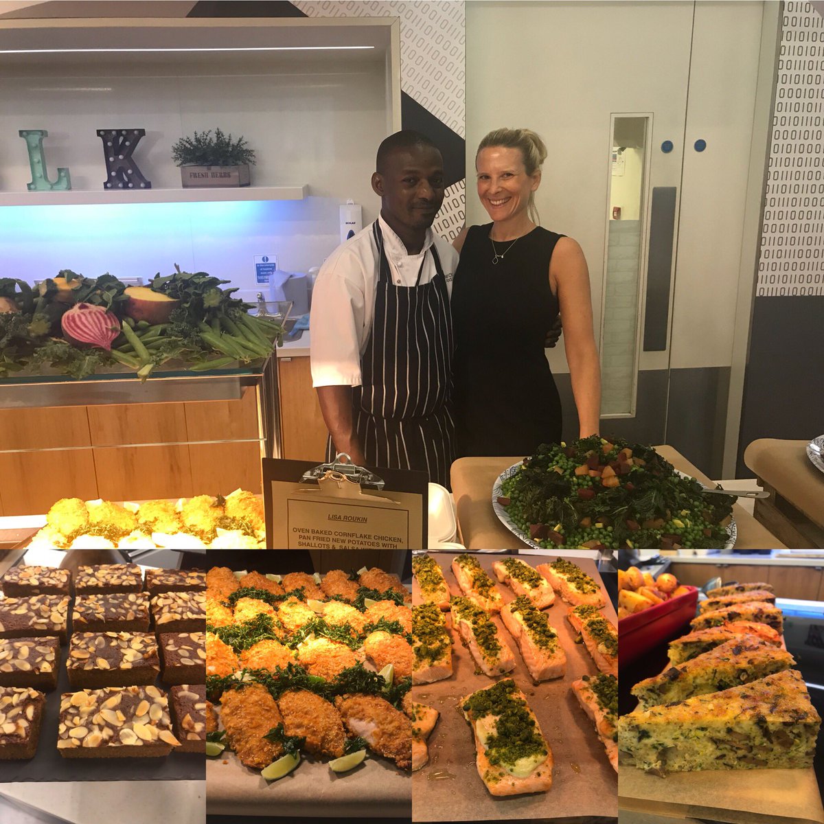 Blackrock chef Abdoul and Lisa Roukin cooking up a storm! #RA_Food #tastylunch #glutenfree #cheflife #lisaroukin