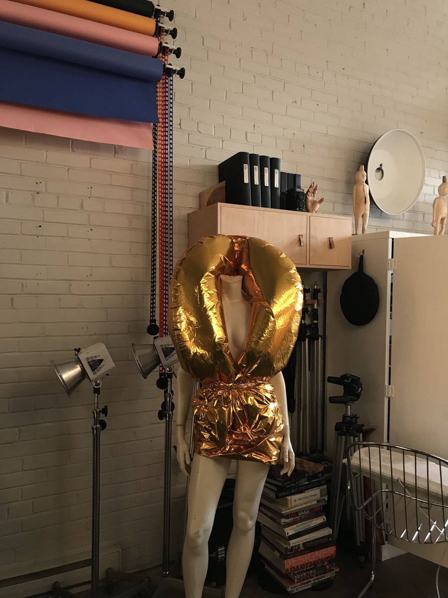 Check out this snap our photographer, Crissy Jarvis, sent me. She styled an outfit for her studio mannequin using the 1 &amp; 0 balloons we shot with!