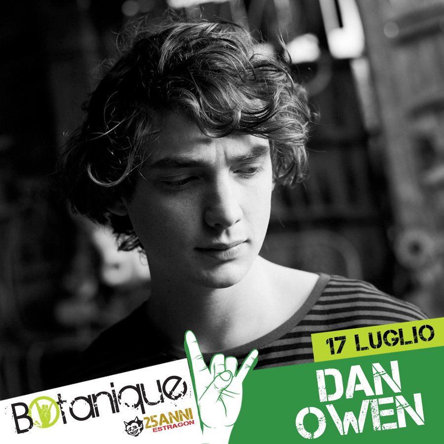 Stasera abbiamo l'onore di avere sul palco del #BOtanique2018 il giovane talento <a href="/danowenmusic/">Dan Owen</a>!
Inizio concerto ore 21:30