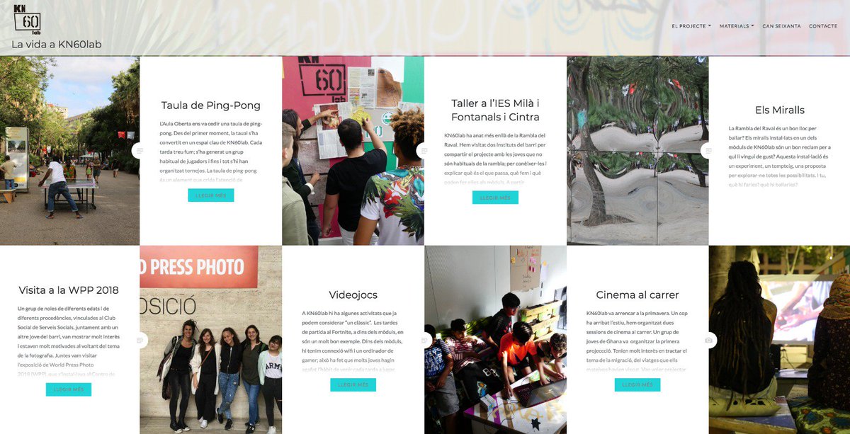 🙋‍♂️🙋‍♀️Ja heu visitat la nostra web kn60lab.wordpress.com? 🖱️💻❤️ A la home trobareu un aparador amb les activitats destacades que hem fet durant aquests mesos a la #RambladelRaval #Raval #ravalejant #ravaleando #bcn #CiutatVella #joves