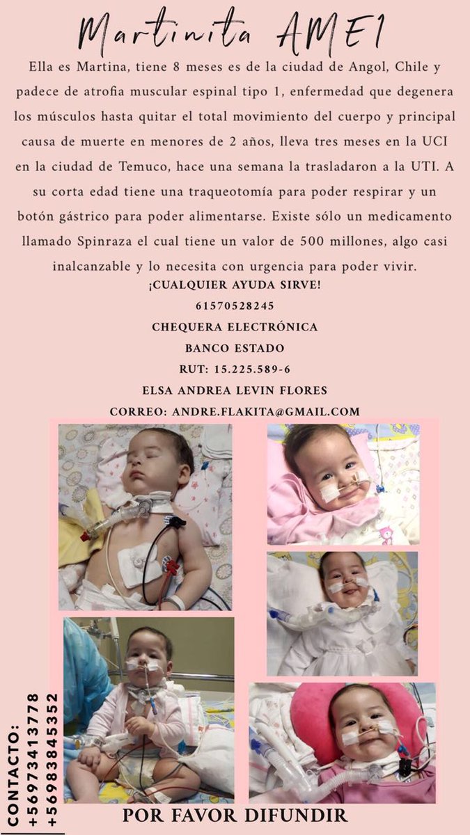 LevinElsa's tweet photo. @aluksicc Holaa, necesito de su ayuda por favor, ella es mi pequeña y estoy luchando por su vida eh escuchado q usted ayuda a muchas personas y yo necesito de usted se lo ruego https://t.co/CEblCSzvgg