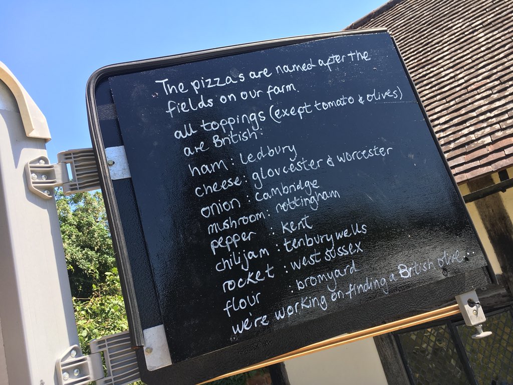 ToadsMill's tweet photo. The phone hasn’t stopped ringing today with bookings for our #ToadsMillKitchen #pizza pop-up. Wood-fired pizzas made from our homegrown #spelt flour and topped with amazing #Herefordshire produce. We love what we do! #UKFoodHour https://t.co/MkEFEM6fgx