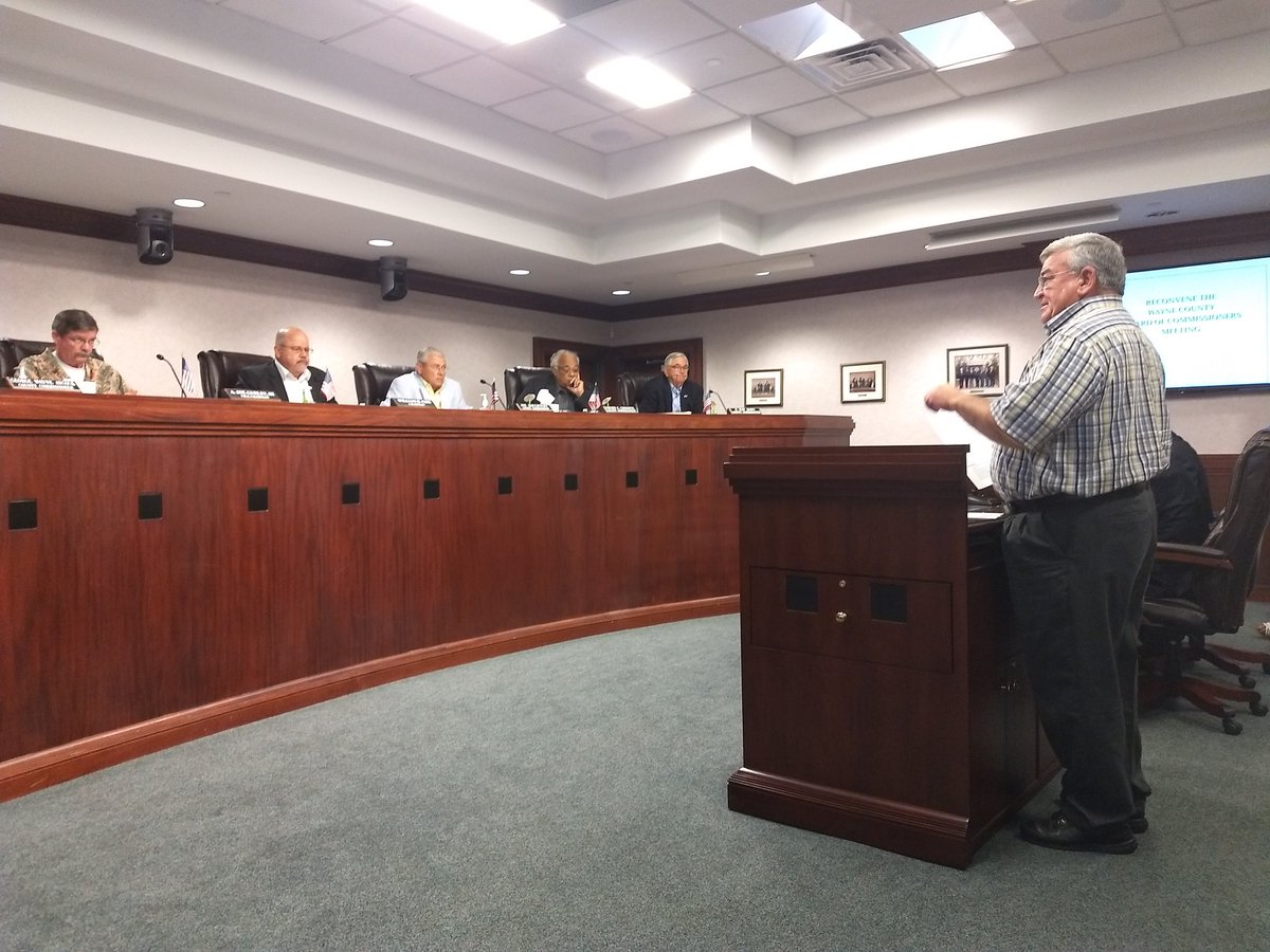 MyWriteStuff's tweet image. @MyWriteStuff @newsargus David Harris updates Wayne County commissioners on the Hurricane Matthew disaster grant application process. The county has received 258 applications of which 132 have been submitted of which 117 have been approved as eligible for assistance.