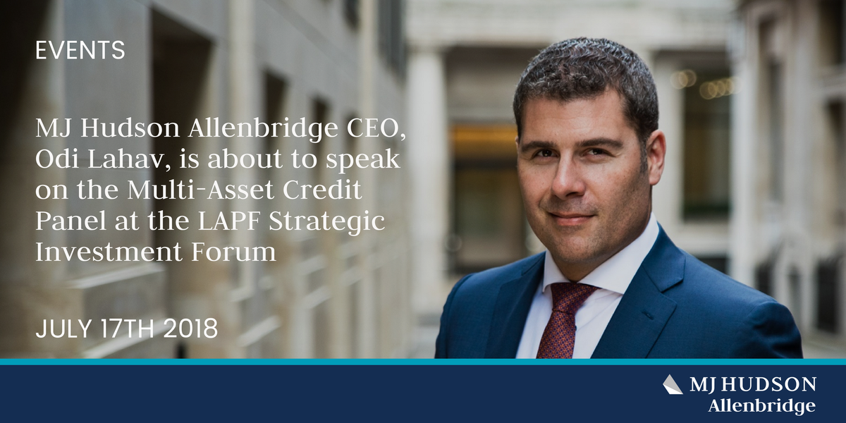 MJHudsonCorp's tweet photo. https://t.co/7TOGLO1qZx
MJ Hudson Allenbridge CEO, Odi Lahav, is about to speak on the Multi-Asset Credit Panel at the LAPF Strategic Investment Forum #LAPFF #investment https://t.co/lJmurpjOW1