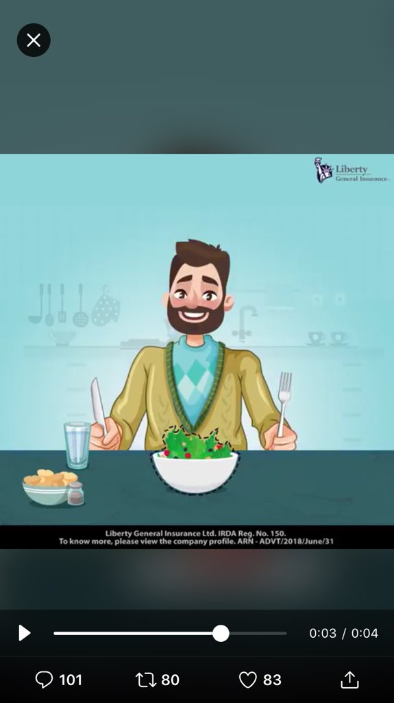 BothraPri's tweet photo. @LibertyGILtd Done!! #FingersCrossed 🤞🏻 Wish to be the lucky one!! #SurakshitRaho #BeZimmedaar 

Salad Bowl!! If health is lost everything is lost... https://t.co/I3M3smYLFI
