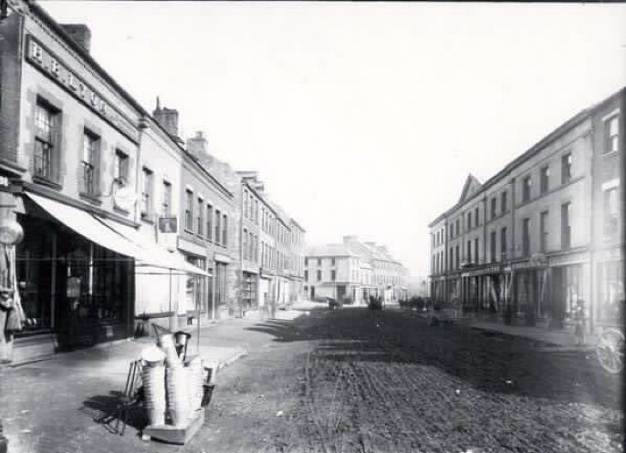 Water Street, looking east, O'Dwyer block to the right, pre-1899.