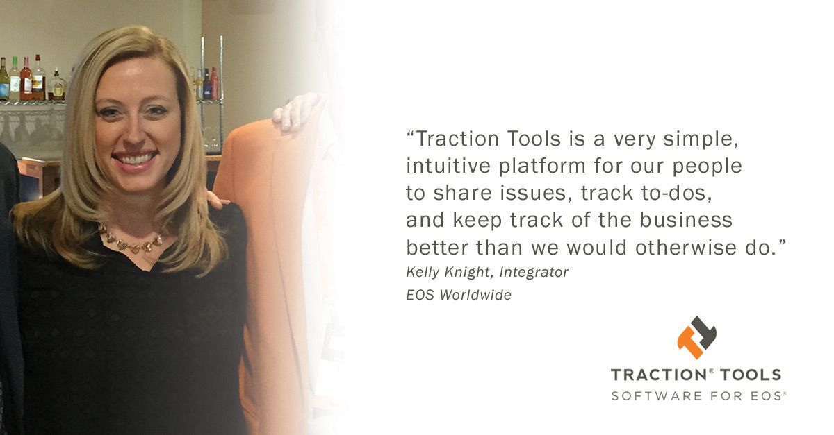 bloomecosystem's tweet photo. Check out what the leadership team of EOS Worldwide thinks of Traction Tools! So glad we're a valuable part of solving Issues and tracking To-Dos, Kelly! #tractiontuesday #EOStraction #operations https://t.co/l2mqX0YaOj
